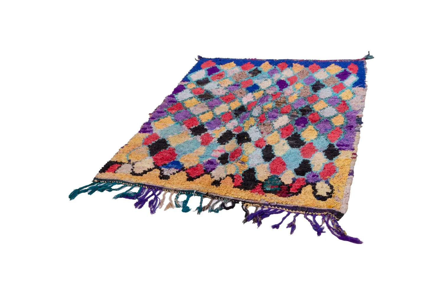 Moroccan Berber rug Boucherouite 185 x 135 cm
