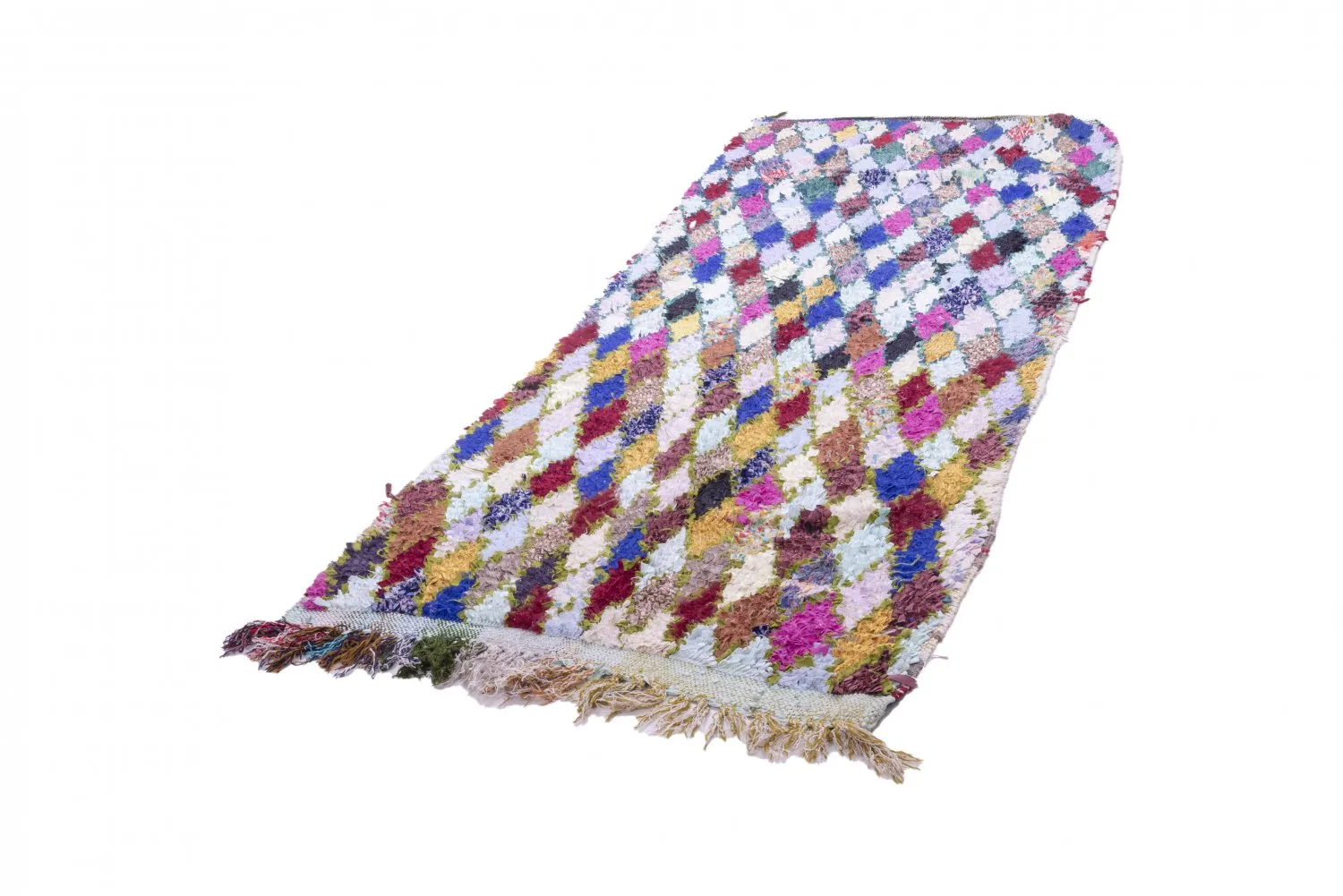 Moroccan Berber rug Boucherouite 280 x 105 cm