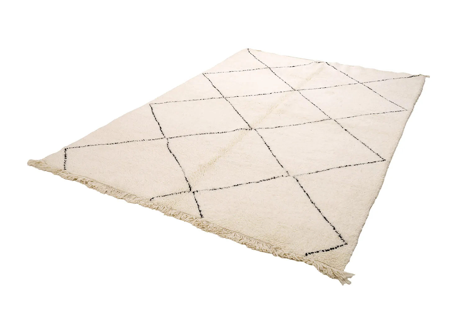 Kilim Moroccan Berber rug Beni Ourain 195 x 295 cm