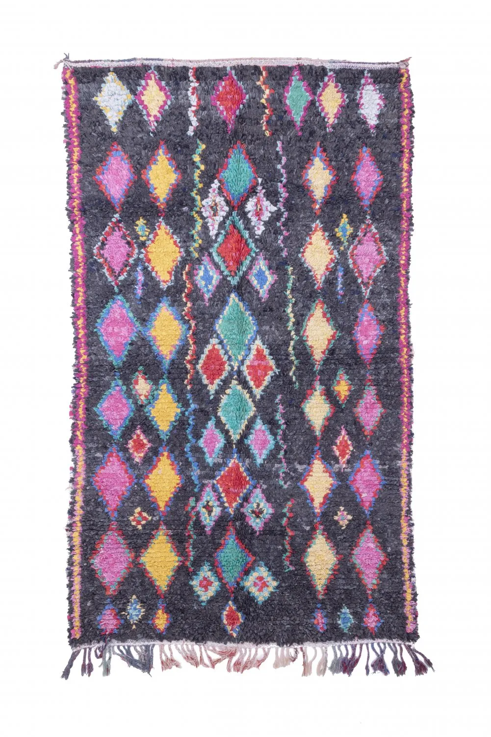 Moroccan Berber rug Boucherouite 240 x 135 cm