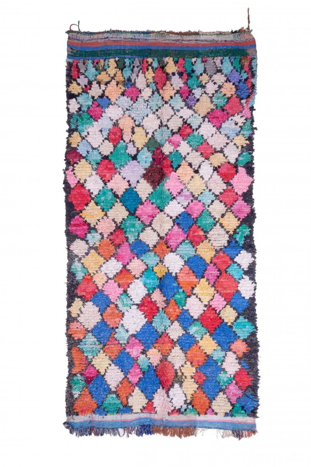 Moroccan Berber rug Boucherouite 325 x 160 cm