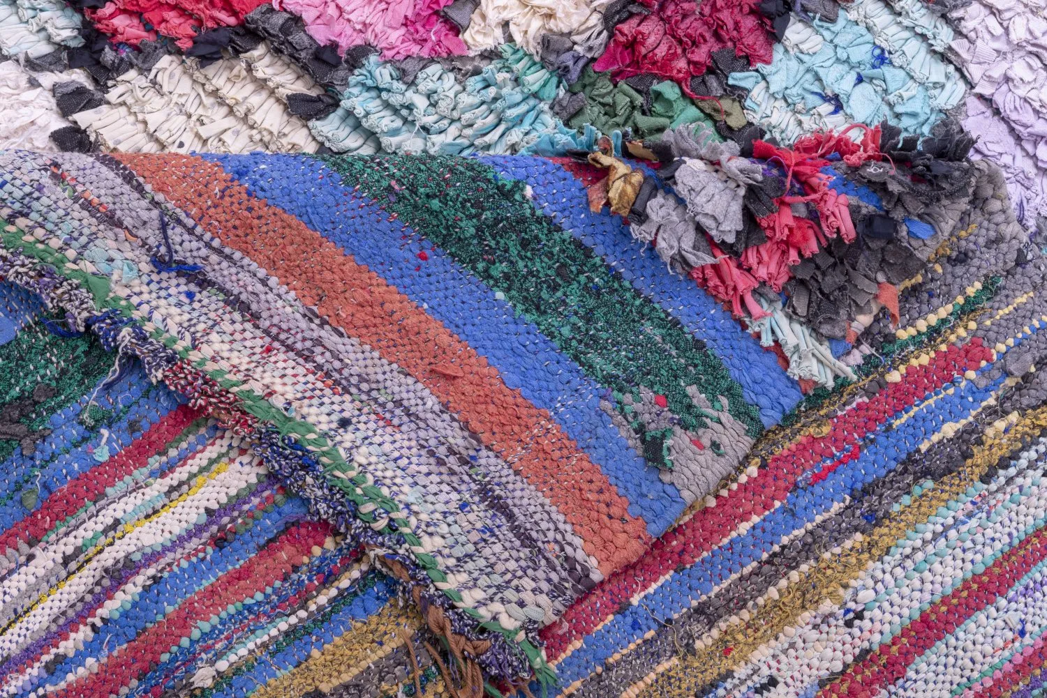 Moroccan Berber rug Boucherouite 325 x 160 cm