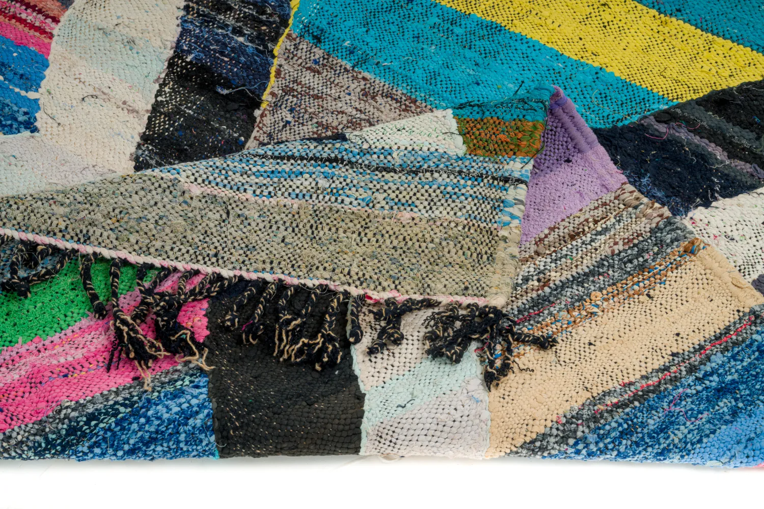 Moroccan Berber rug Boucherouite 130 x 220 cm