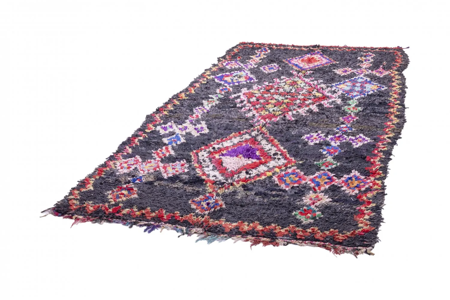 Moroccan Berber rug Boucherouite 265 x 165 cm