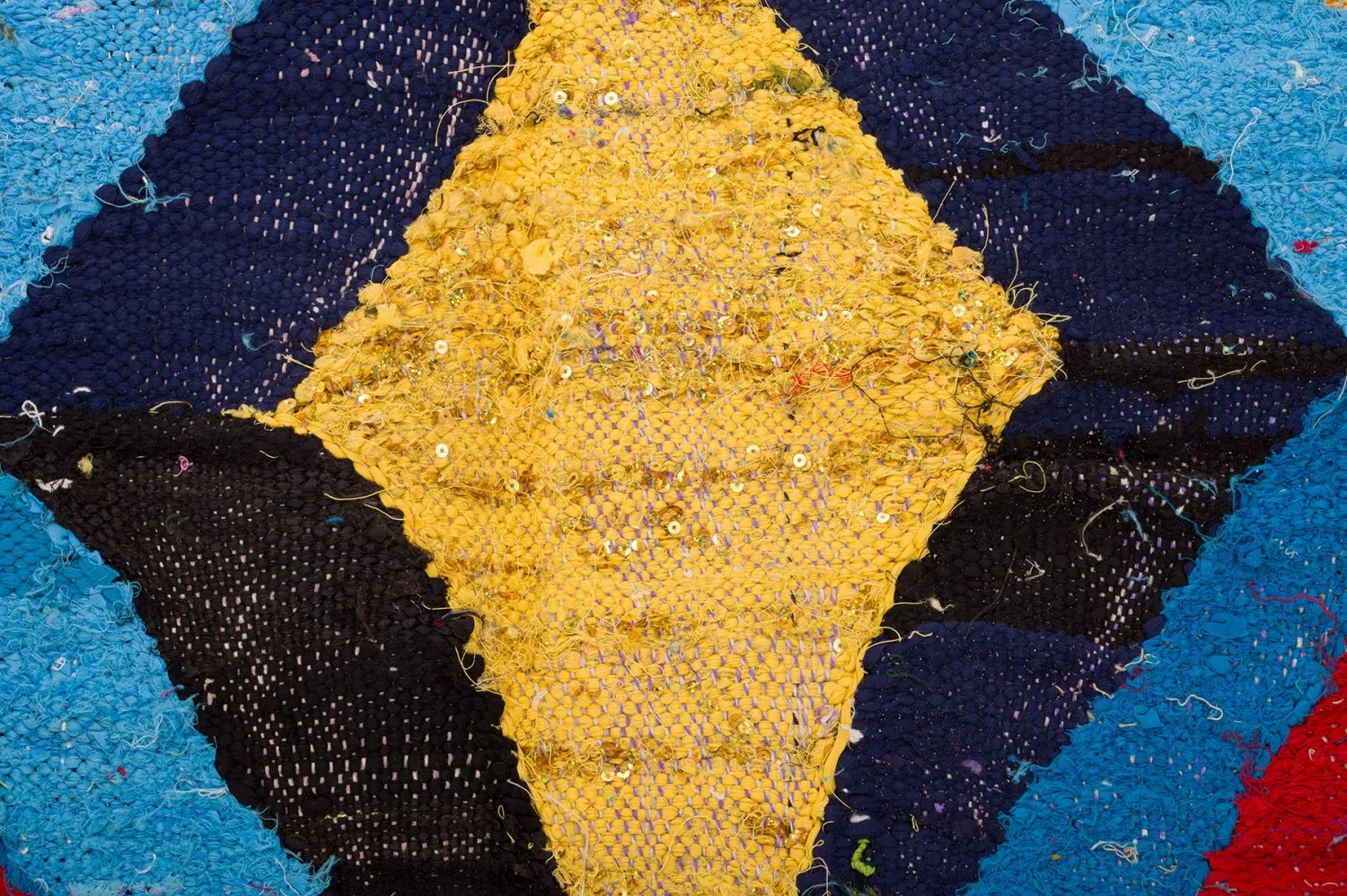 Moroccan Berber rug Boucherouite 140 x 275 cm