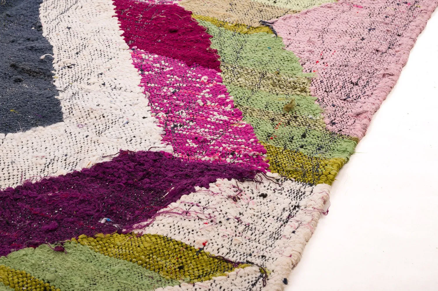 Moroccan Berber rug Boucherouite 130 x 240 cm