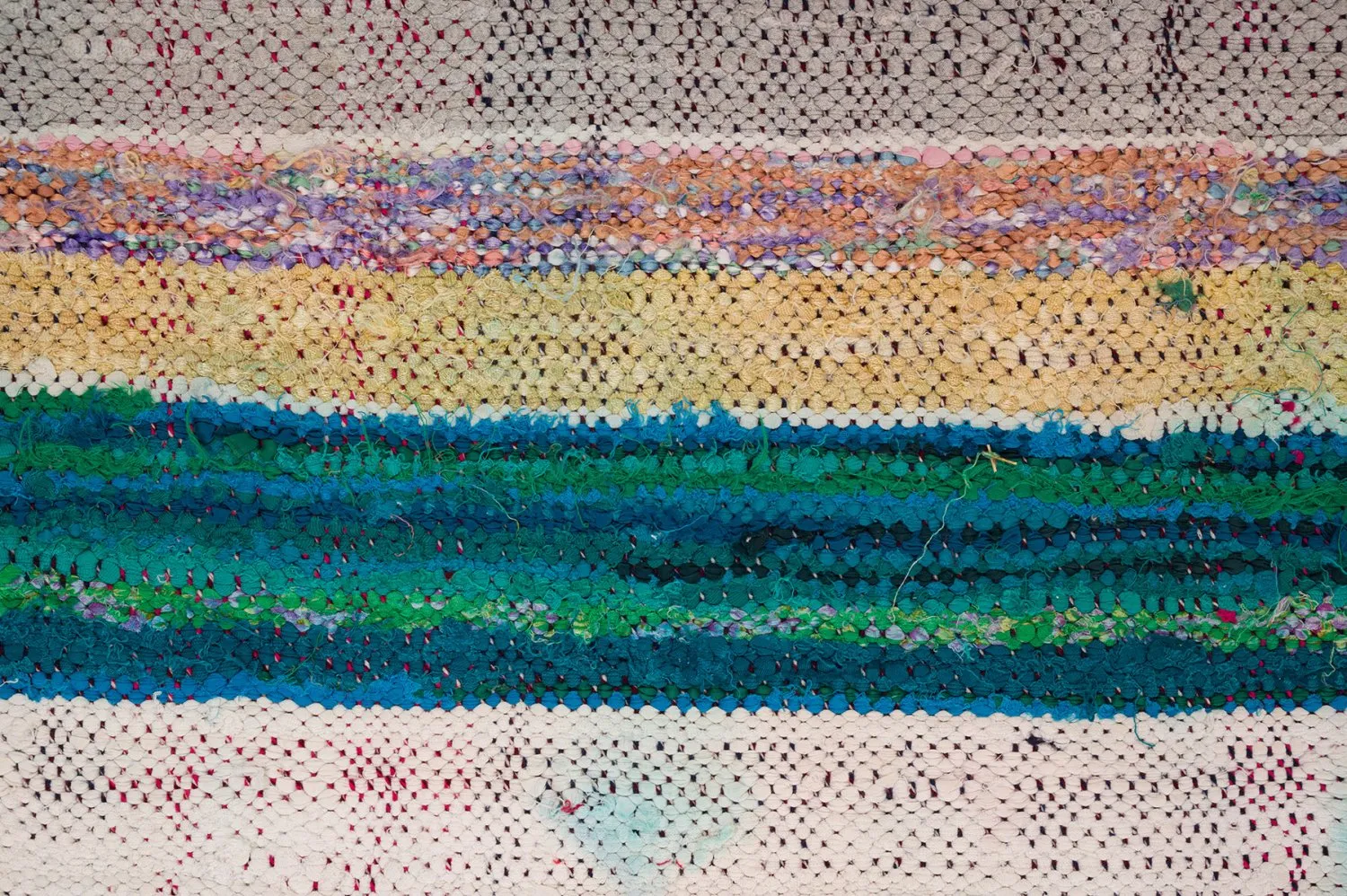 Moroccan Berber rug Boucherouite 145 x 295 cm