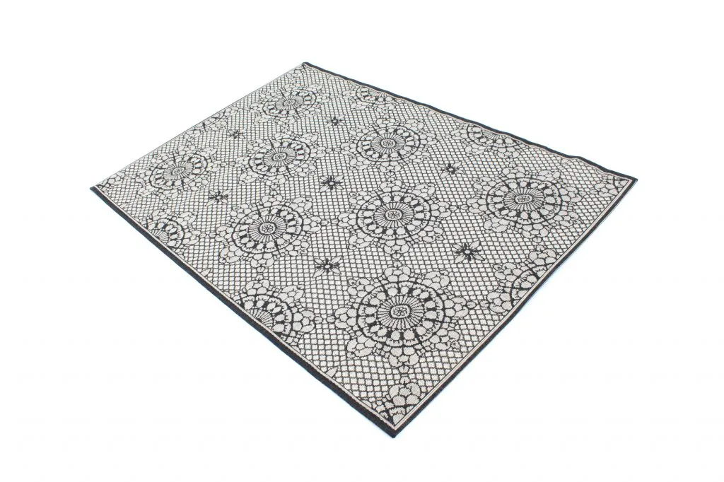 Wilton rug - Charleston (black/sand)