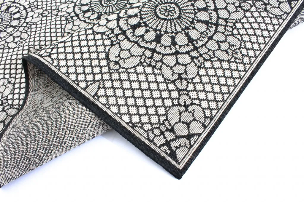 Wilton rug - Charleston (black/sand)