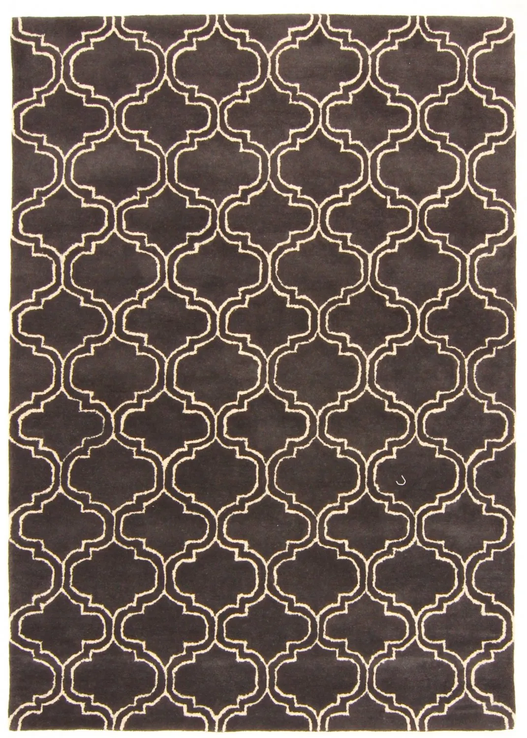 Wool rug - Korinth (dark grey)