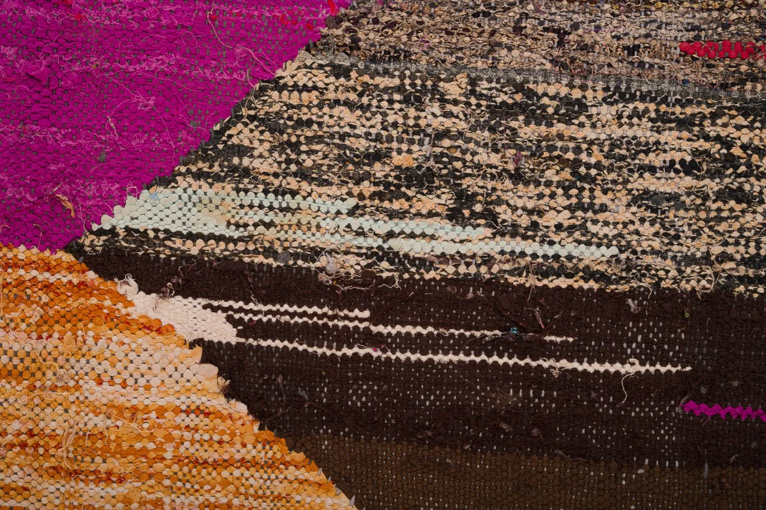 Moroccan Berber rug Boucherouite 130 x 275 cm