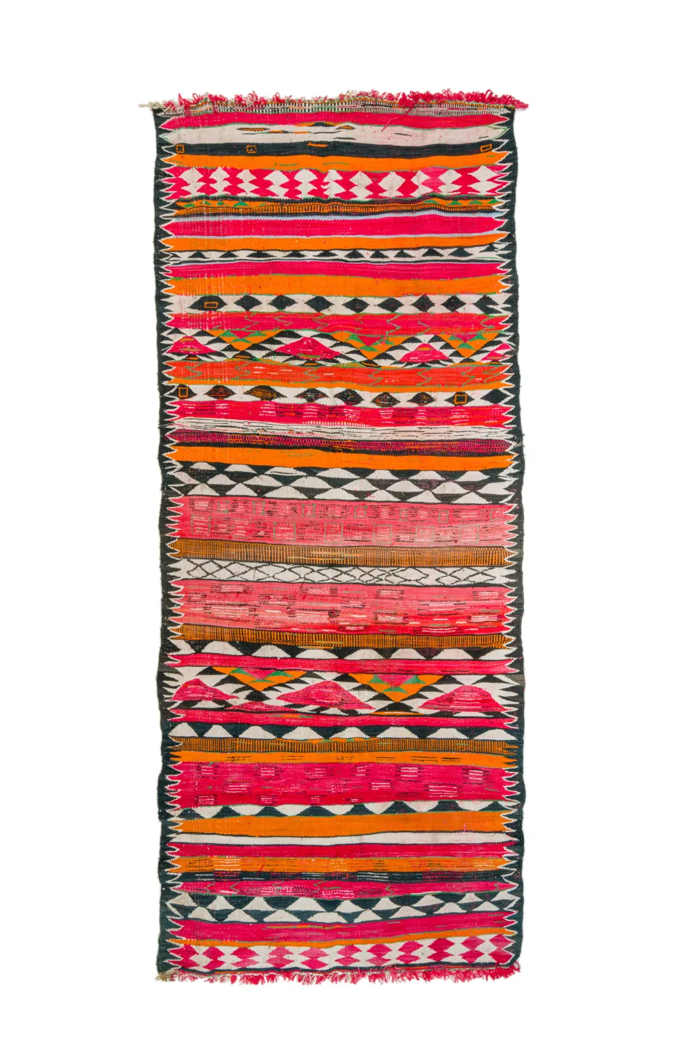 Moroccan Berber rug Boucherouite 150 x 365 cm