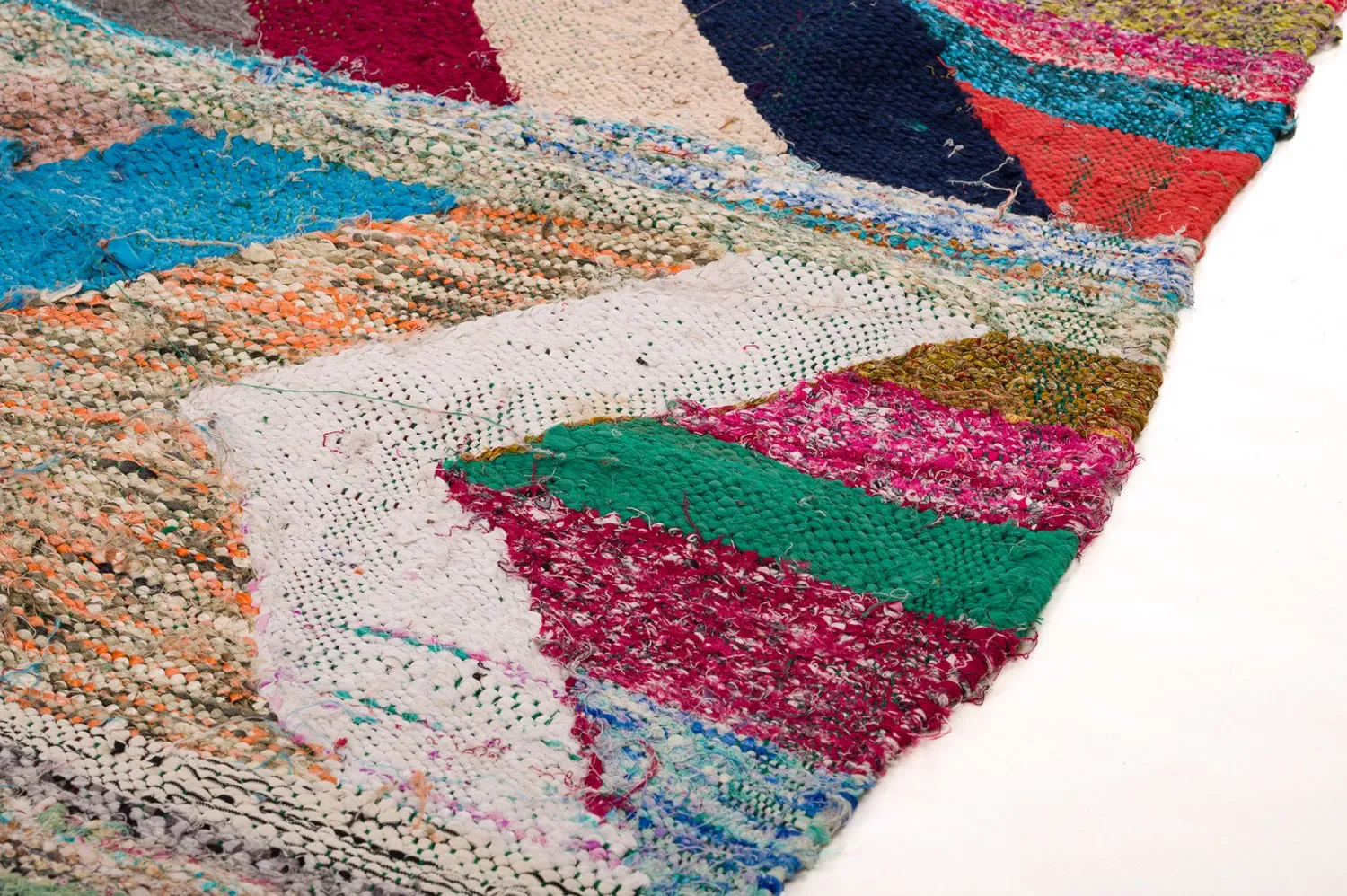 Moroccan Berber rug Boucherouite 130 x 275 cm