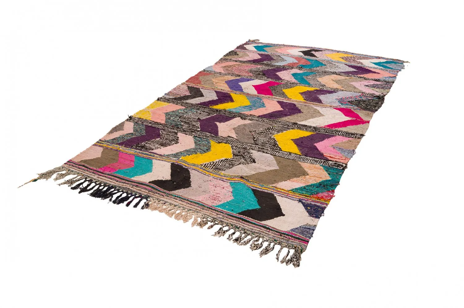 Moroccan Berber rug Boucherouite 160 x 325 cm