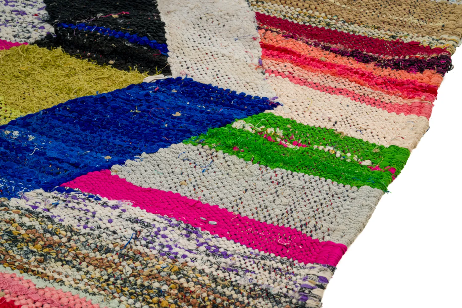 Moroccan Berber rug Boucherouite 135 x 250 cm