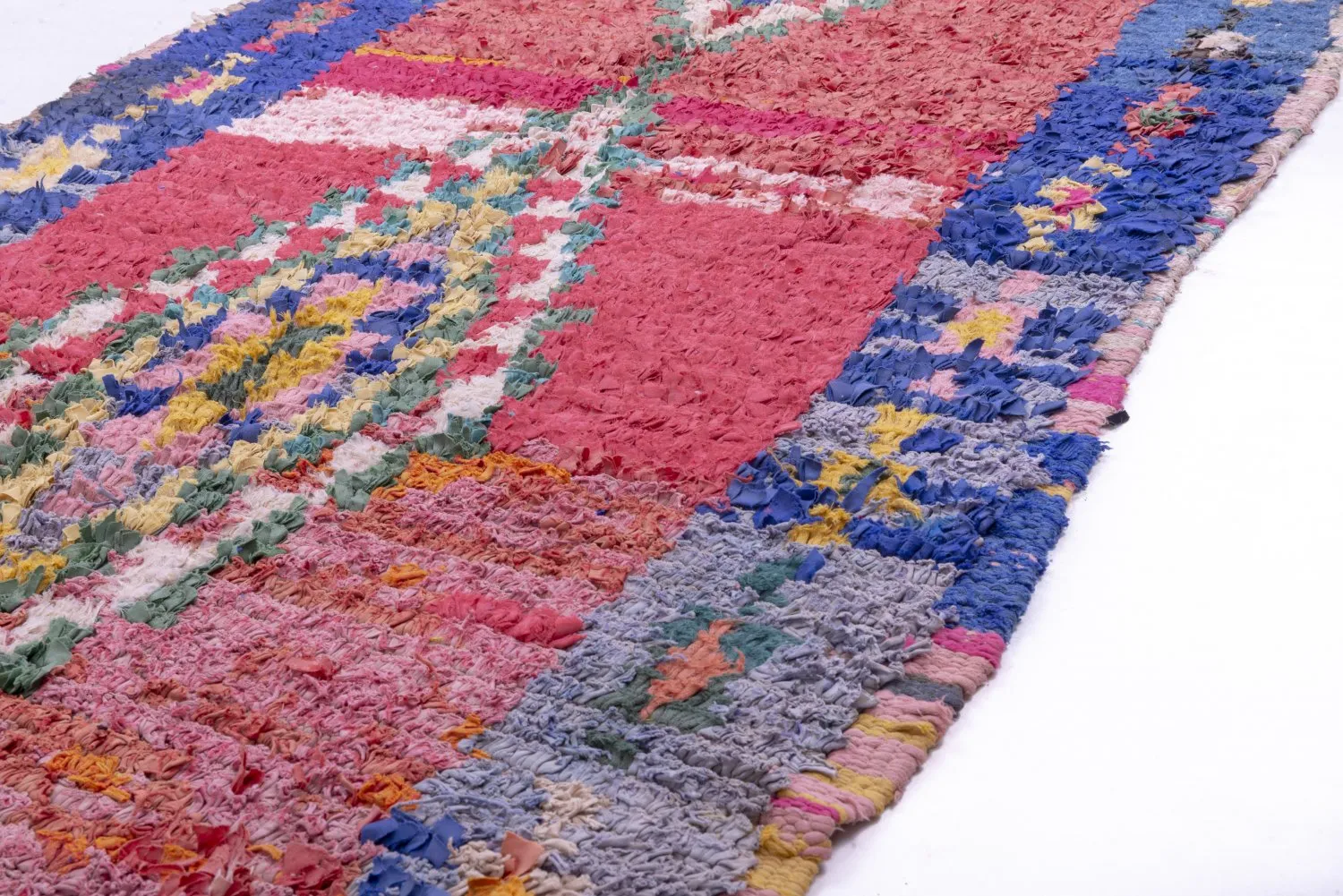 Moroccan Berber rug Boucherouite 260 x 105 cm