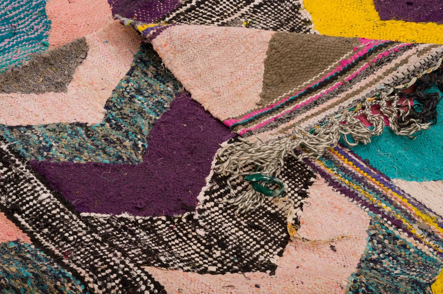 Moroccan Berber rug Boucherouite 160 x 325 cm