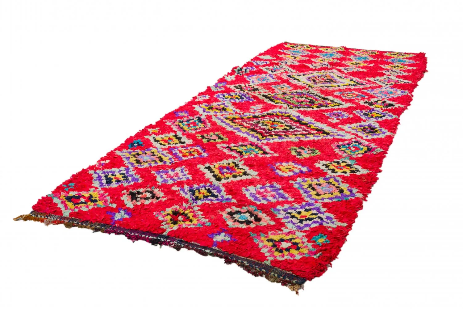 Moroccan Berber rug Boucherouite 320 x 130 cm