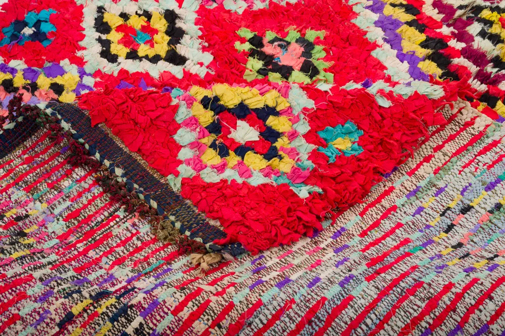 Moroccan Berber rug Boucherouite 320 x 130 cm