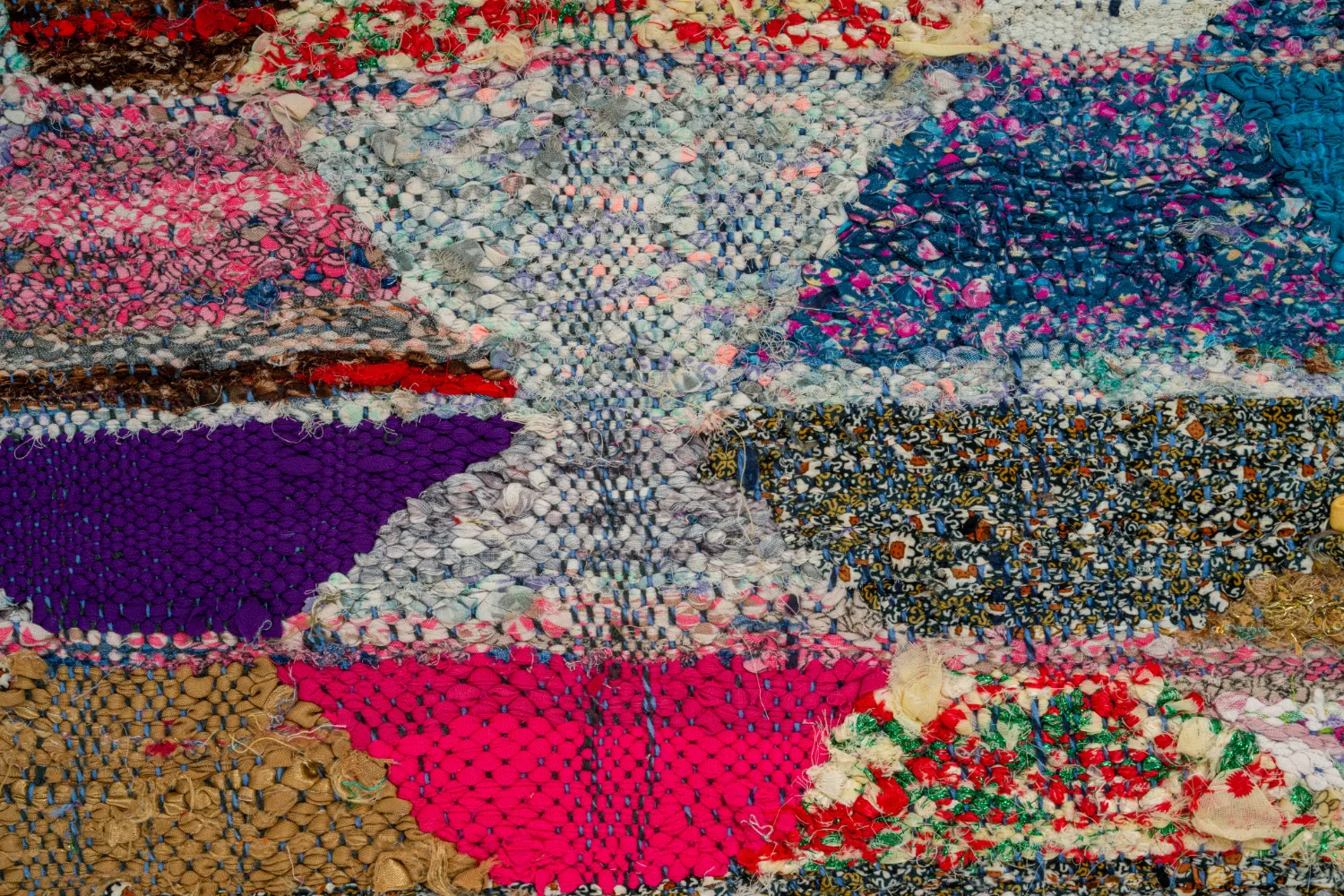 Moroccan Berber rug Boucherouite 150 x 255 cm