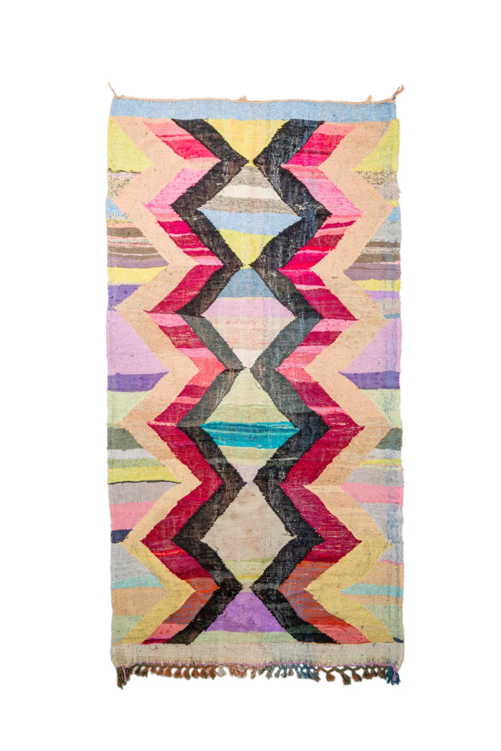 Moroccan Berber rug Boucherouite 150 x 300 cm