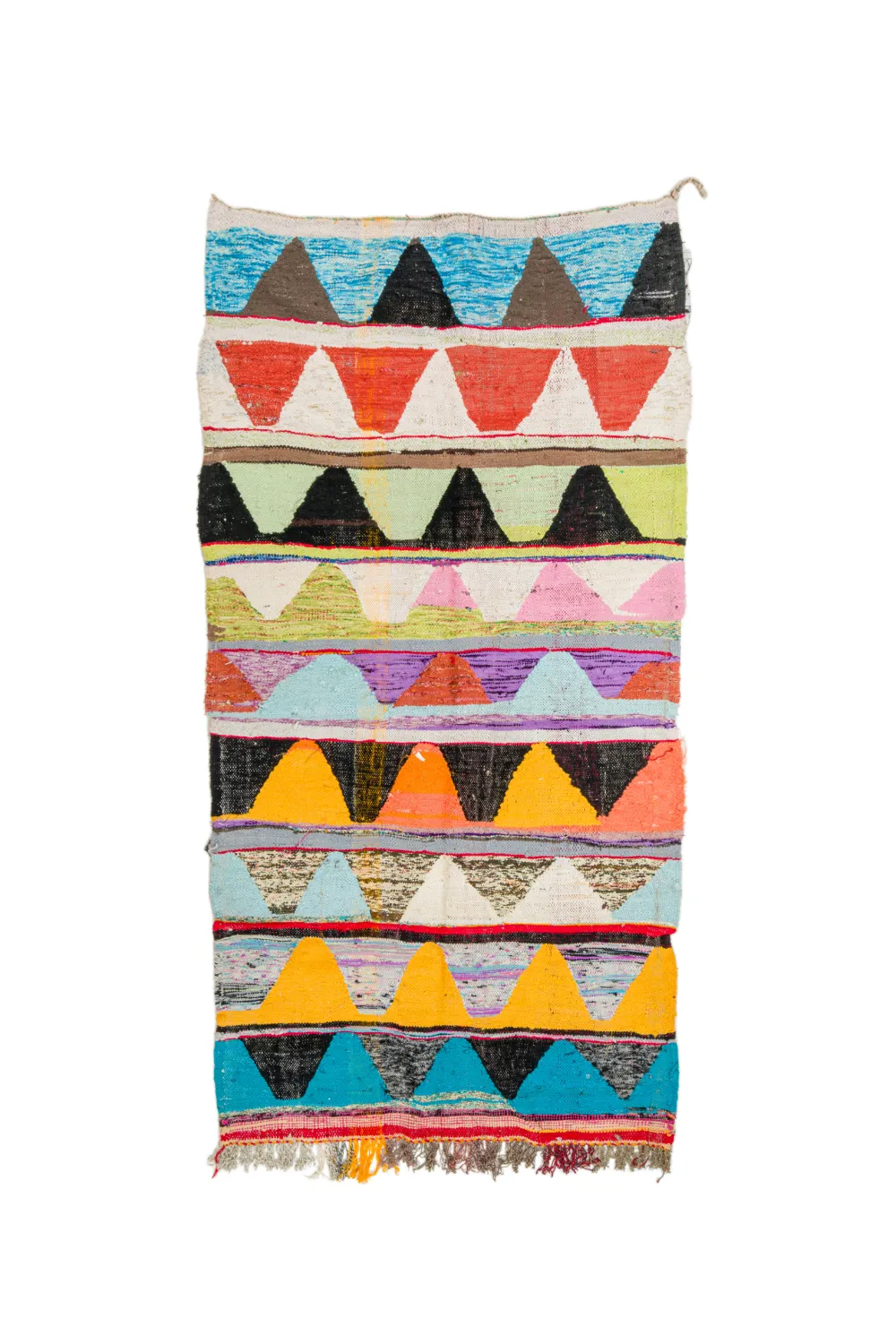 Moroccan Berber rug Boucherouite 135 x 270 cm