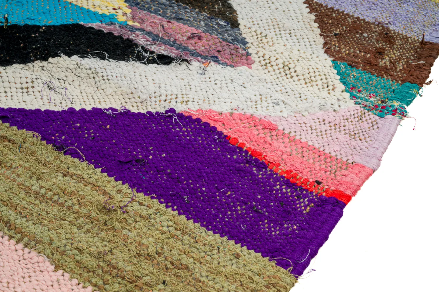 Moroccan Berber rug Boucherouite 125 x 225 cm