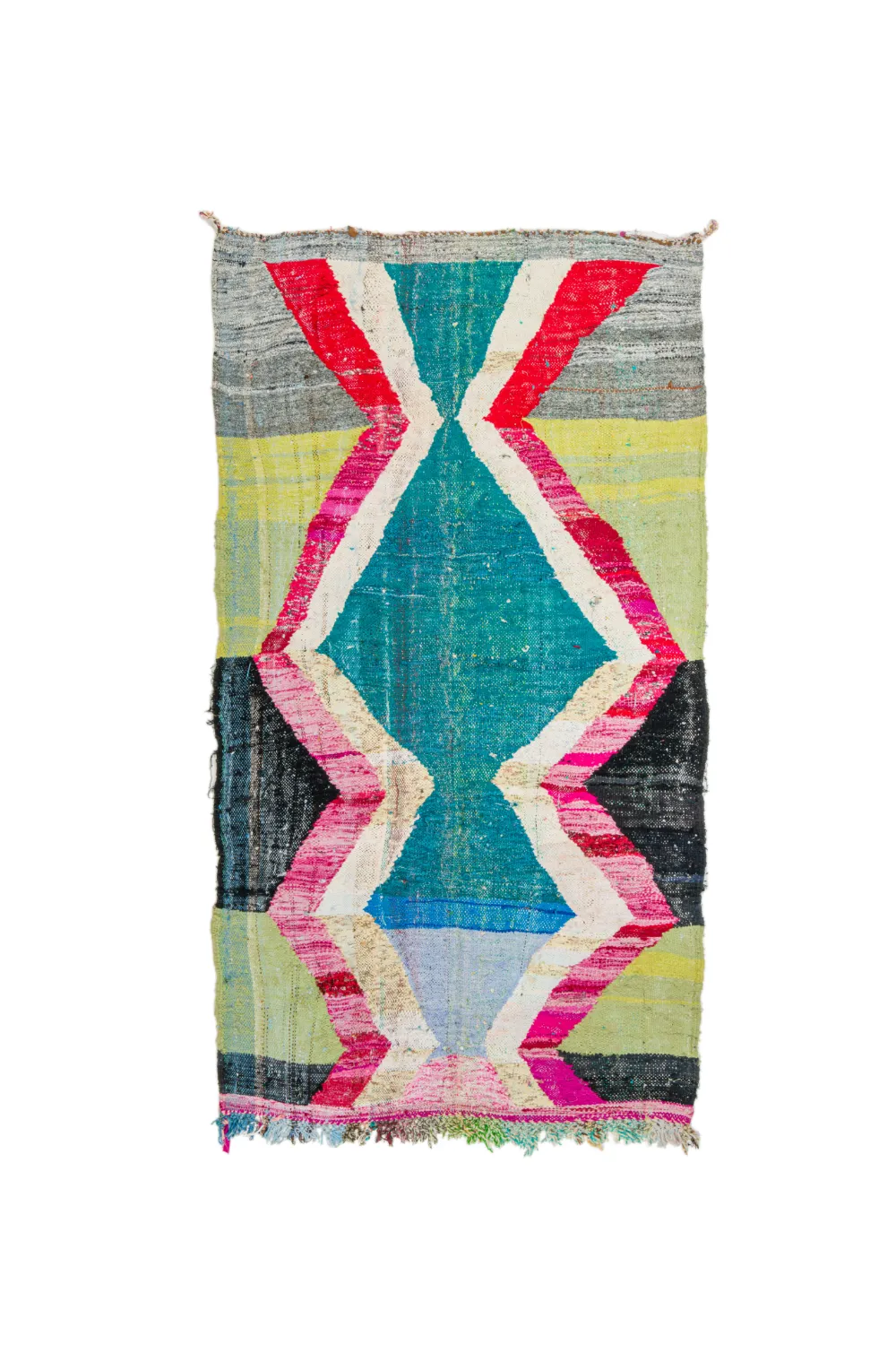 Moroccan Berber rug Boucherouite 125 x 240 cm
