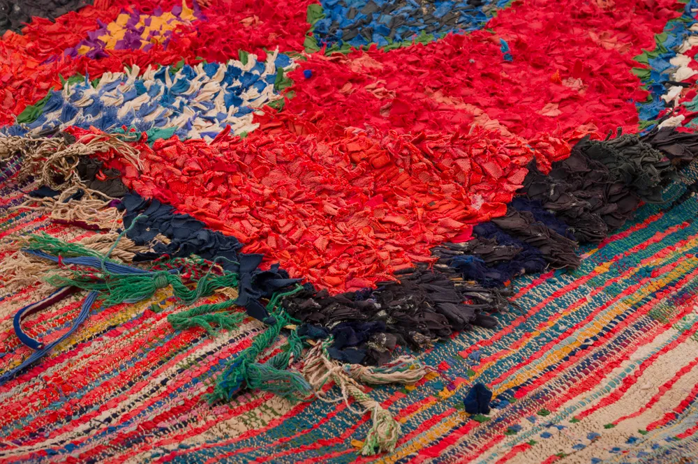 Moroccan Berber rug Boucherouite 290 x 150 cm