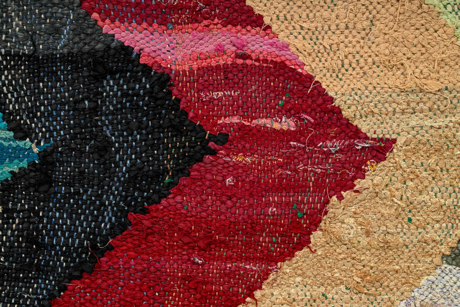 Moroccan Berber rug Boucherouite 150 x 300 cm