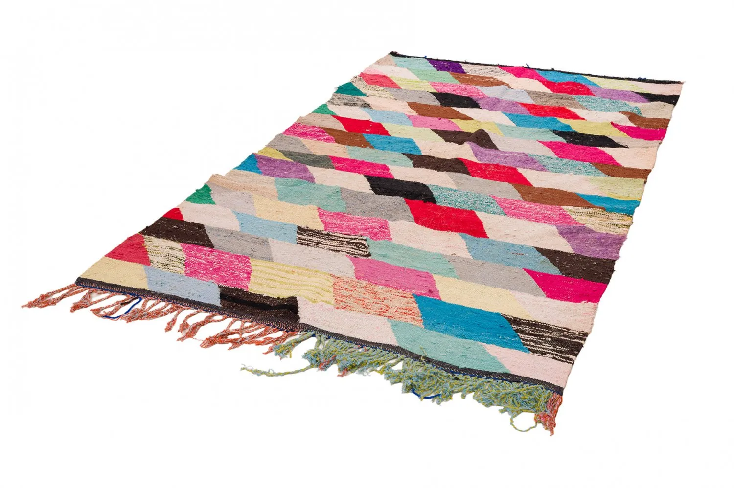 Moroccan Berber rug Boucherouite 155 x 280 cm