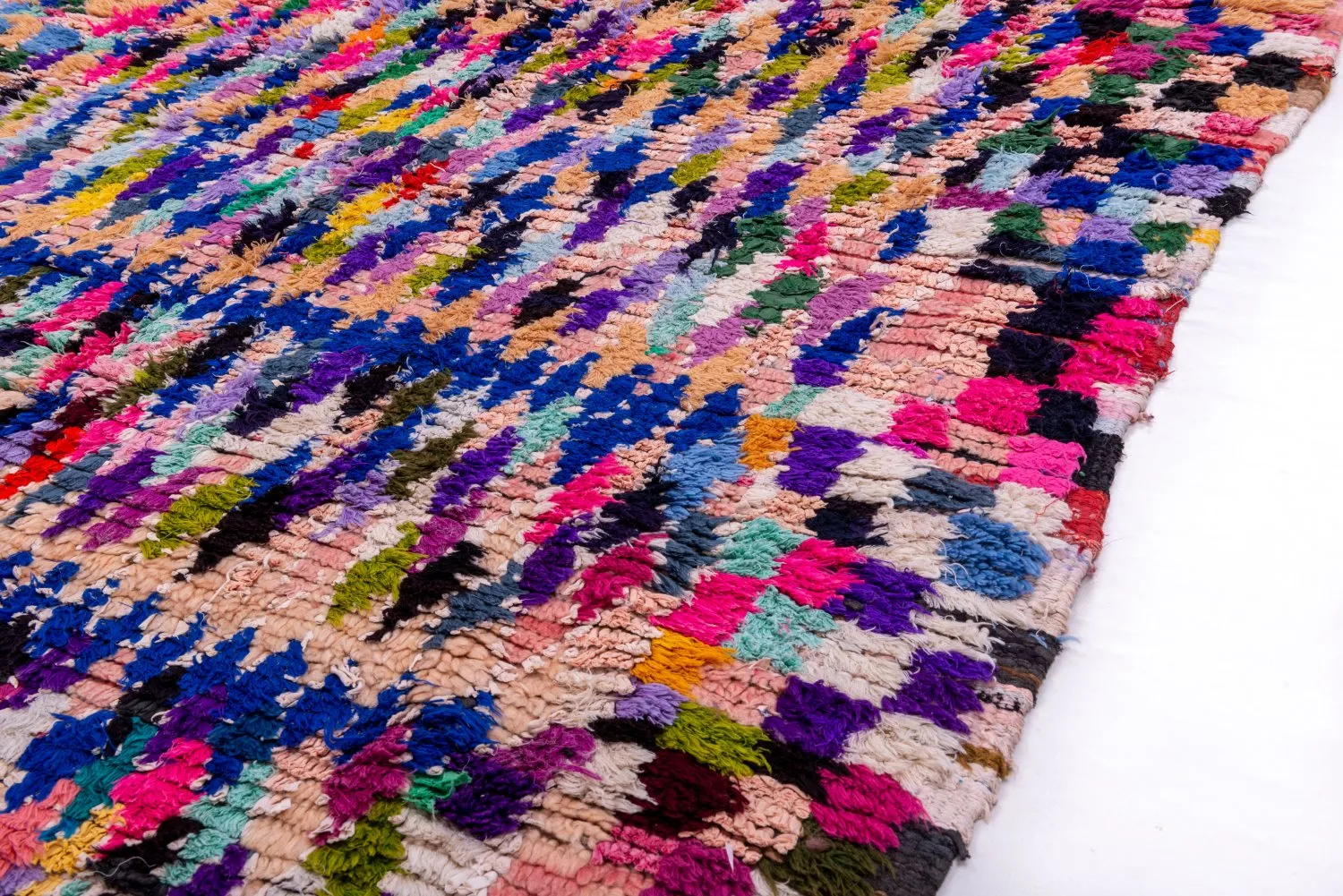 Moroccan Berber rug Boucherouite 265 x 145 cm