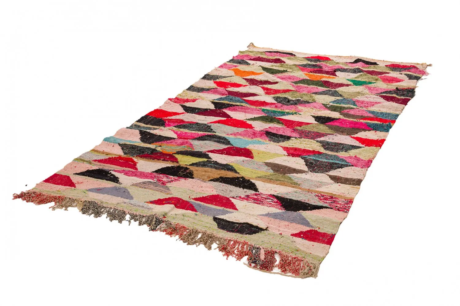 Moroccan Berber rug Boucherouite 155 x 290 cm