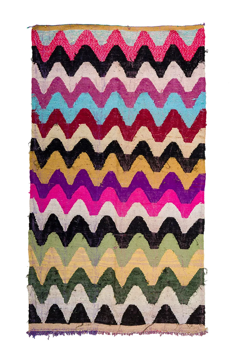 Moroccan Berber rug Boucherouite 160 x 275 cm