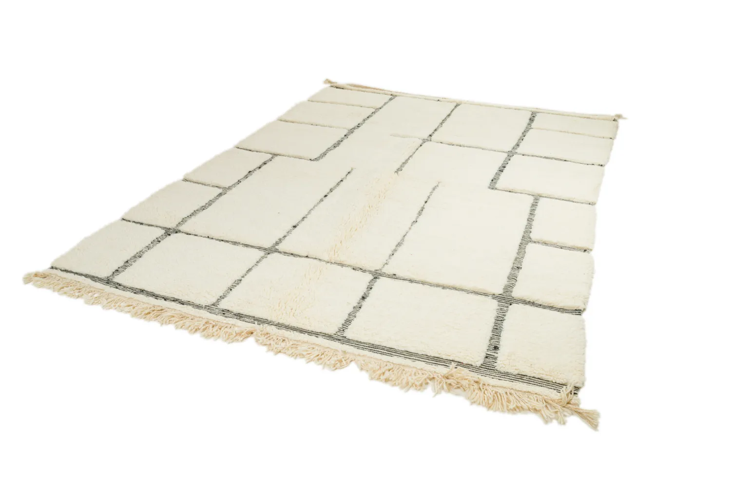 Kilim Moroccan Berber rug Beni Ourain 200 x 295 cm