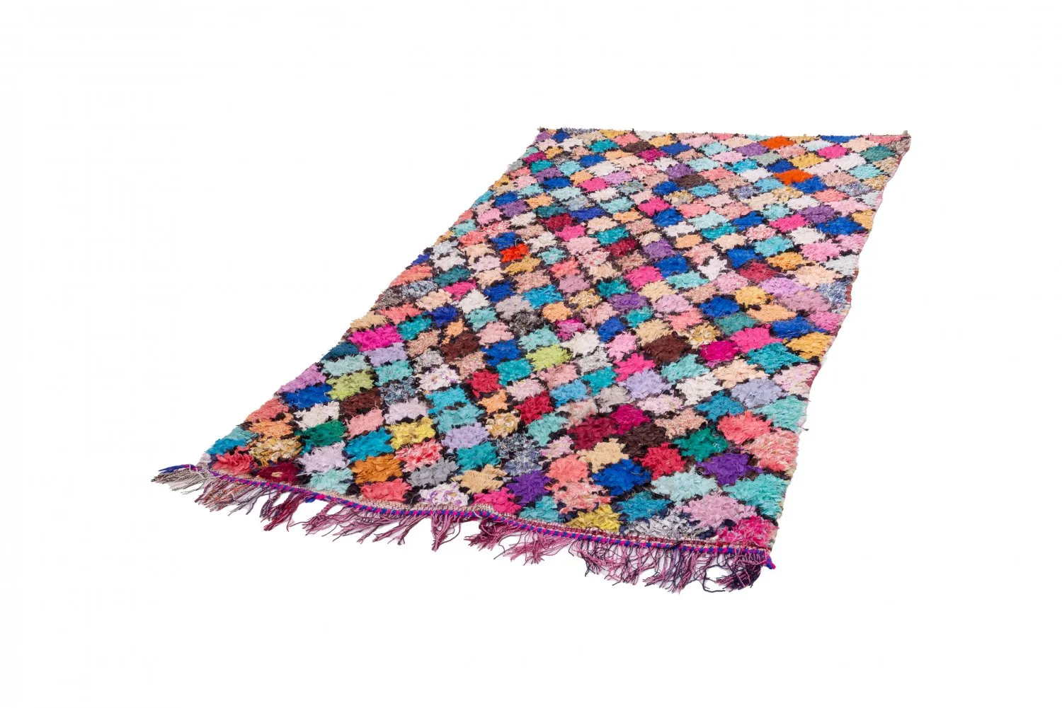 Moroccan Berber rug Boucherouite 255 x 135 cm