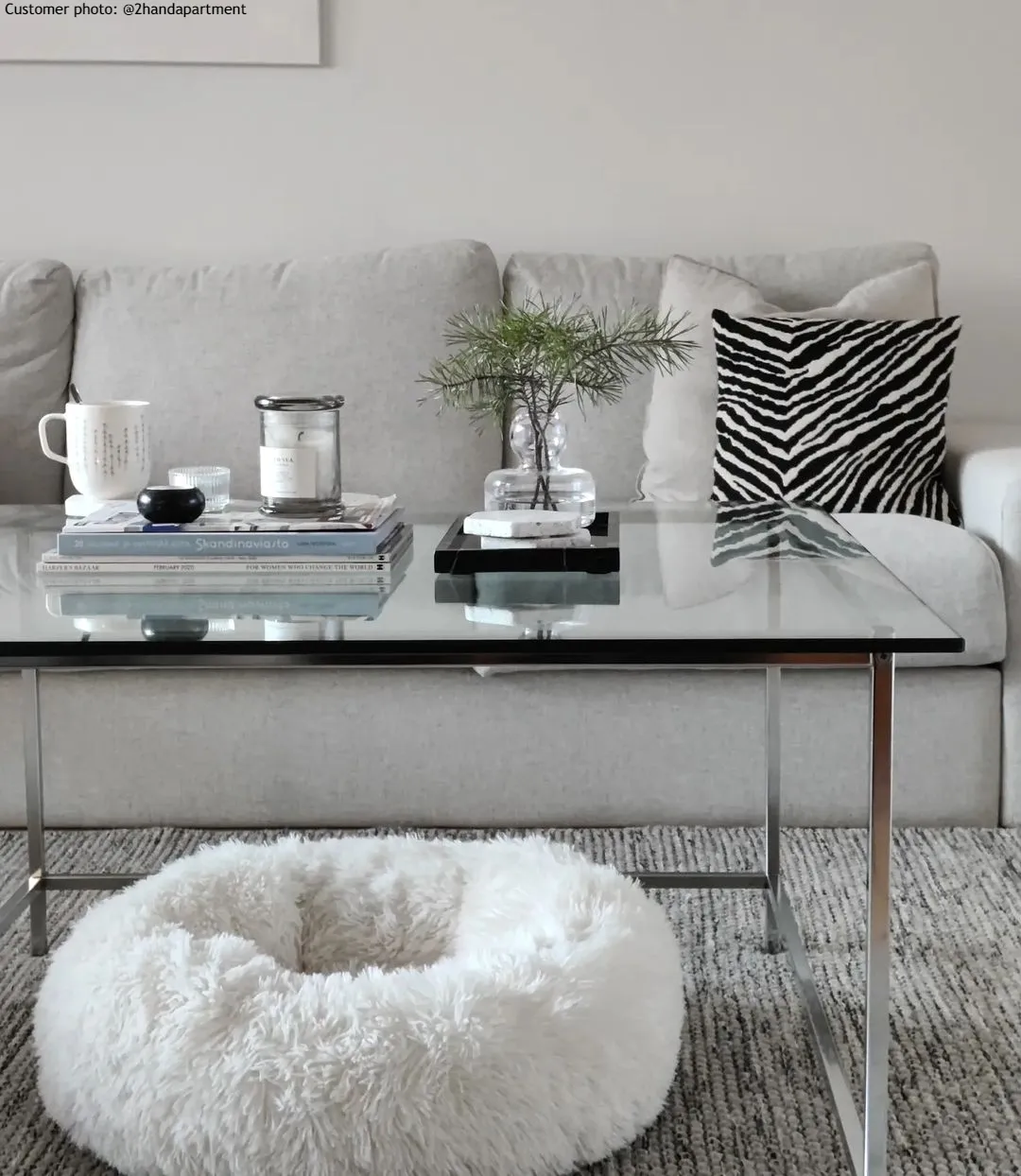 Wool rug - Otago (grey/black)