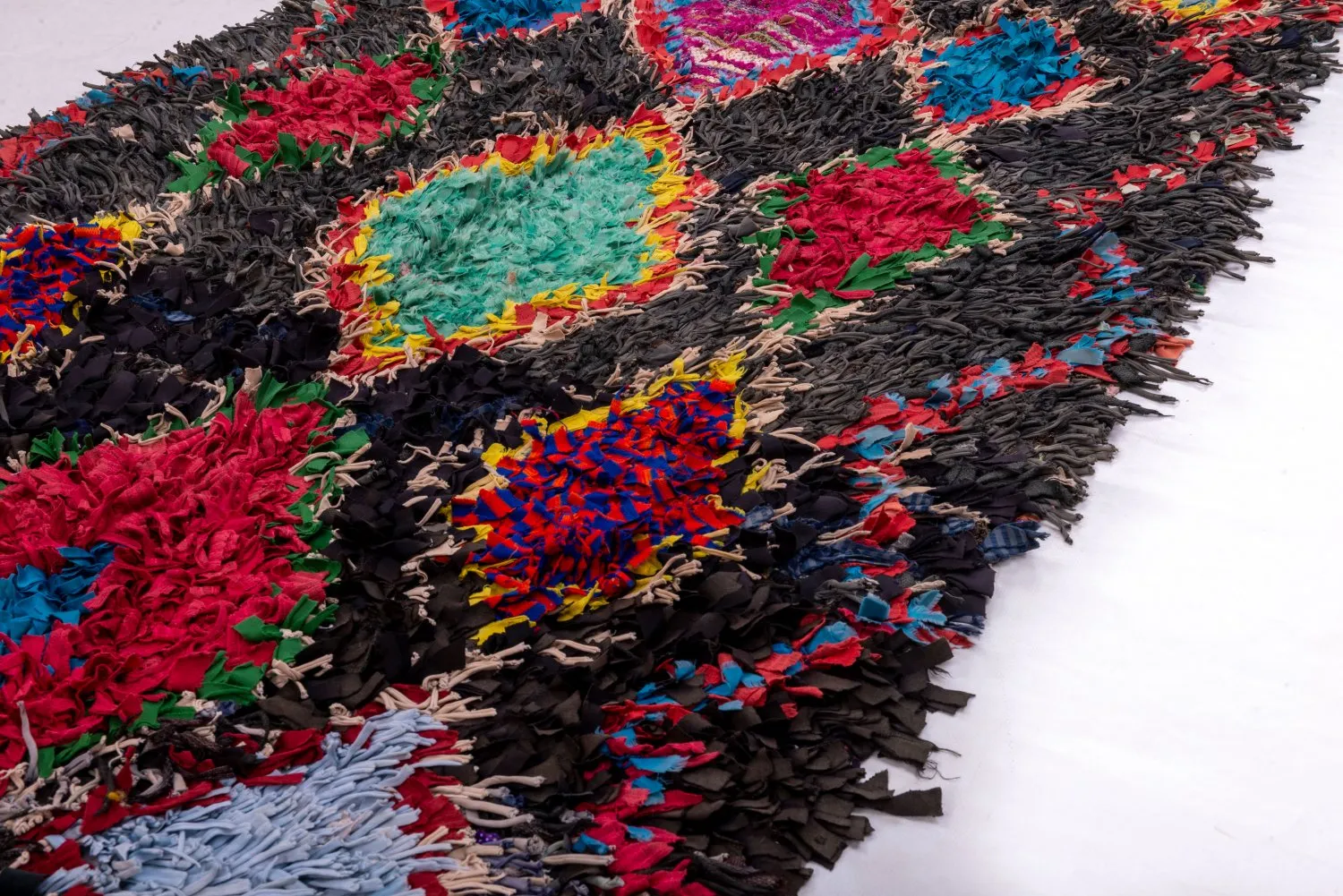 Moroccan Berber rug Boucherouite 255 x 110 cm