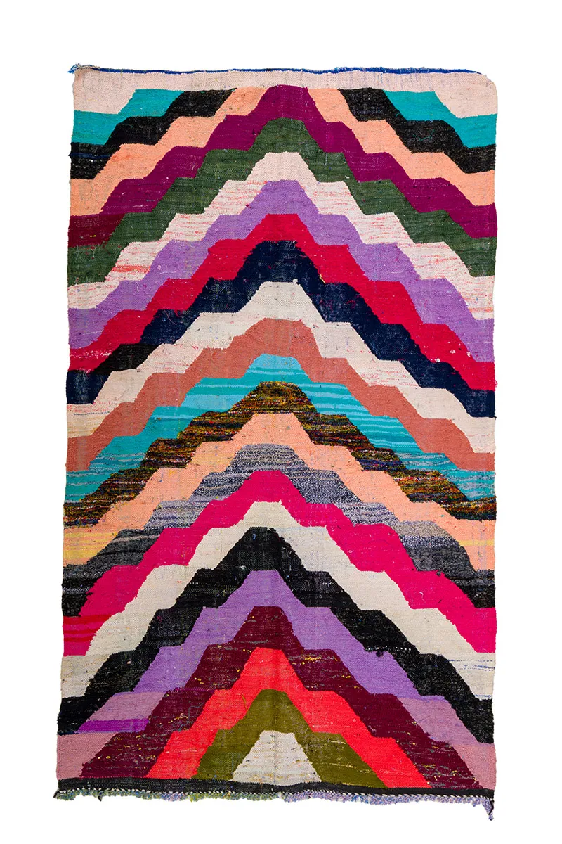 Moroccan Berber rug Boucherouite 145 x 235 cm