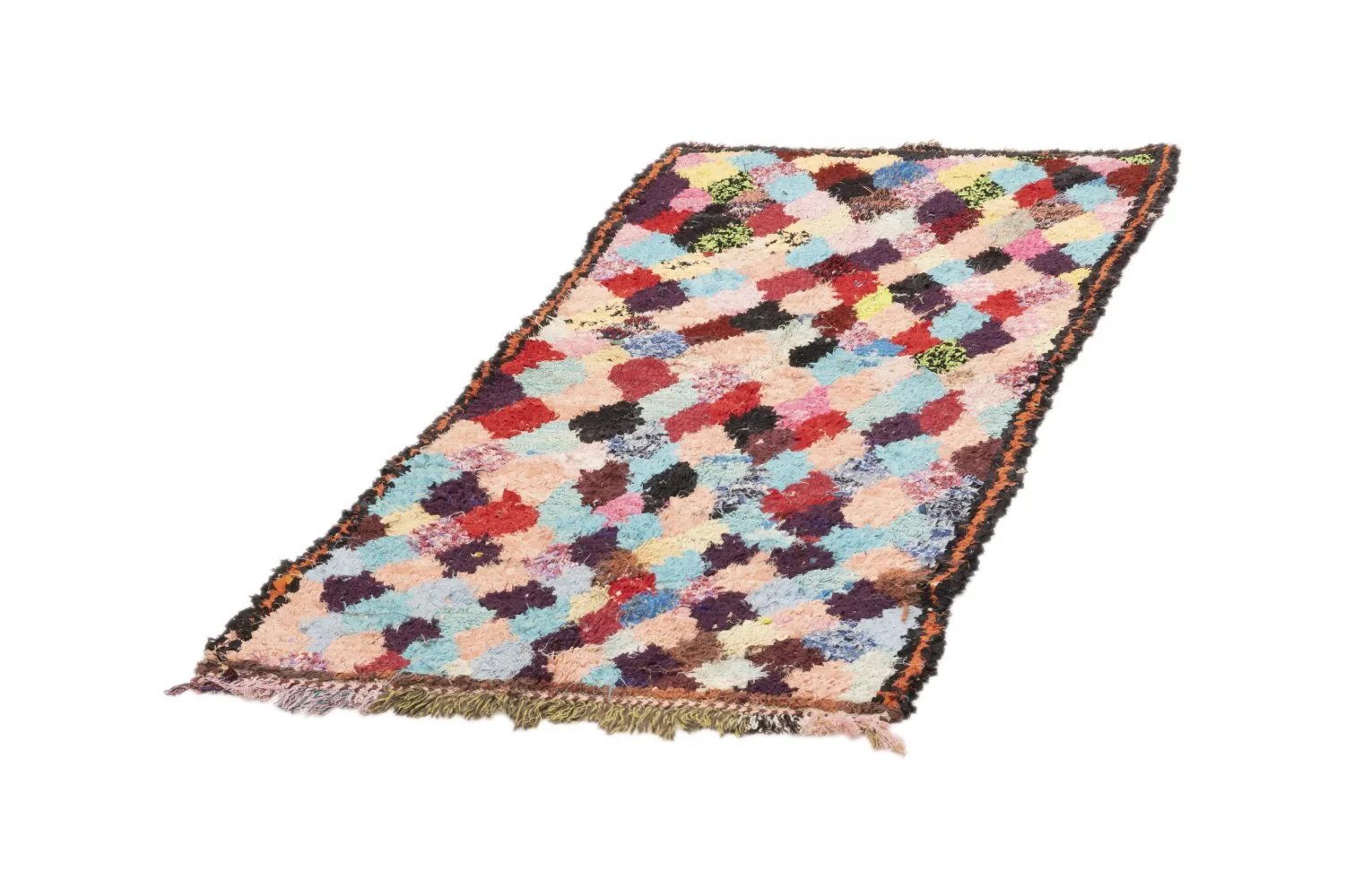 Moroccan Berber rug Boucherouite 170 x 80 cm