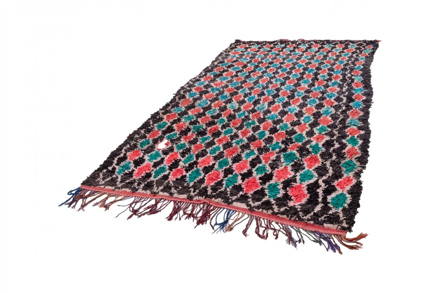 Moroccan Berber rug Boucherouite 395 x 180 cm