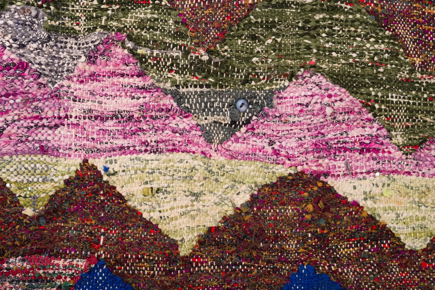 Moroccan Berber rug Boucherouite 125 x 245 cm