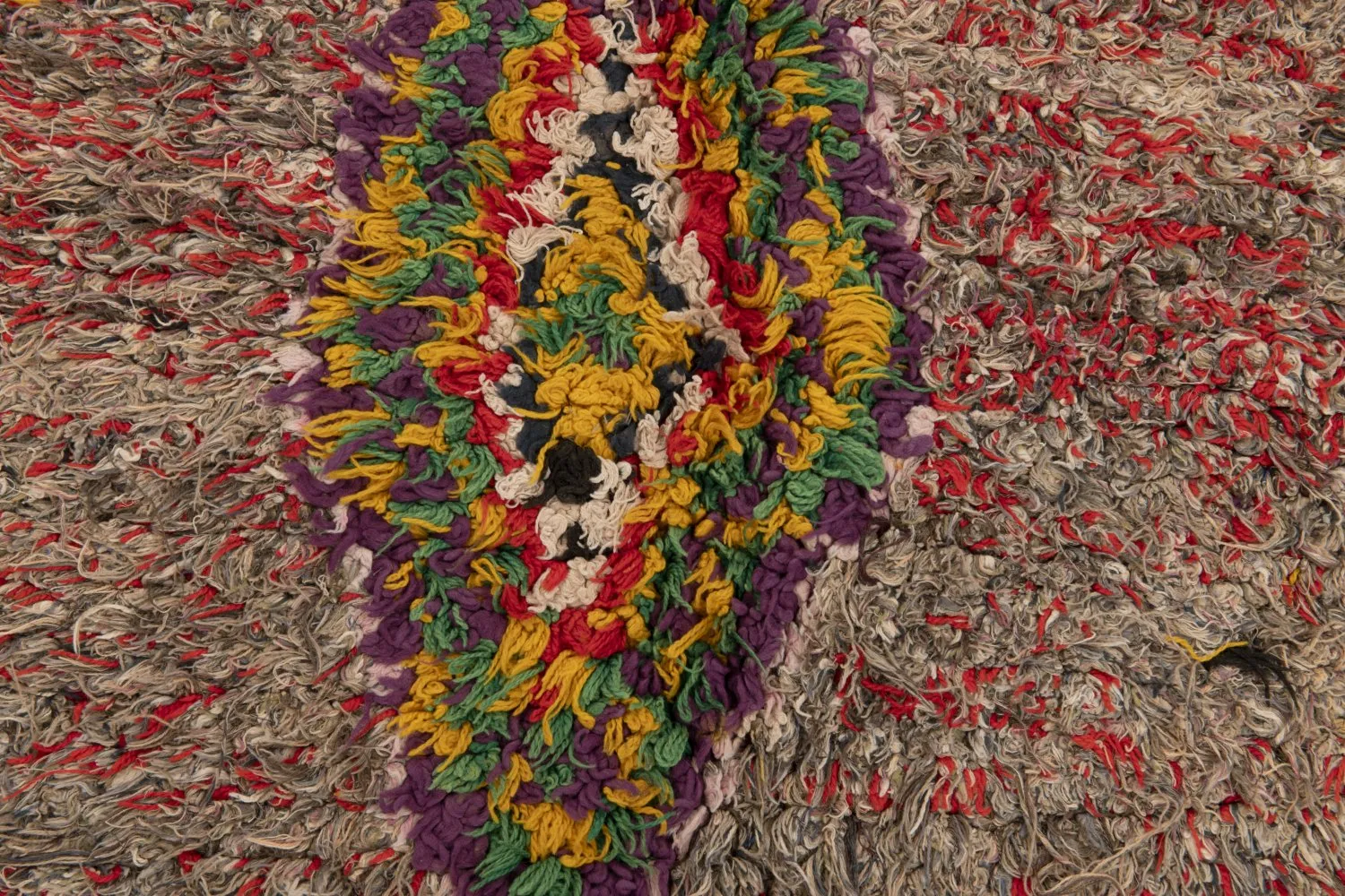 Moroccan Berber rug Boucherouite 230 x 80 cm