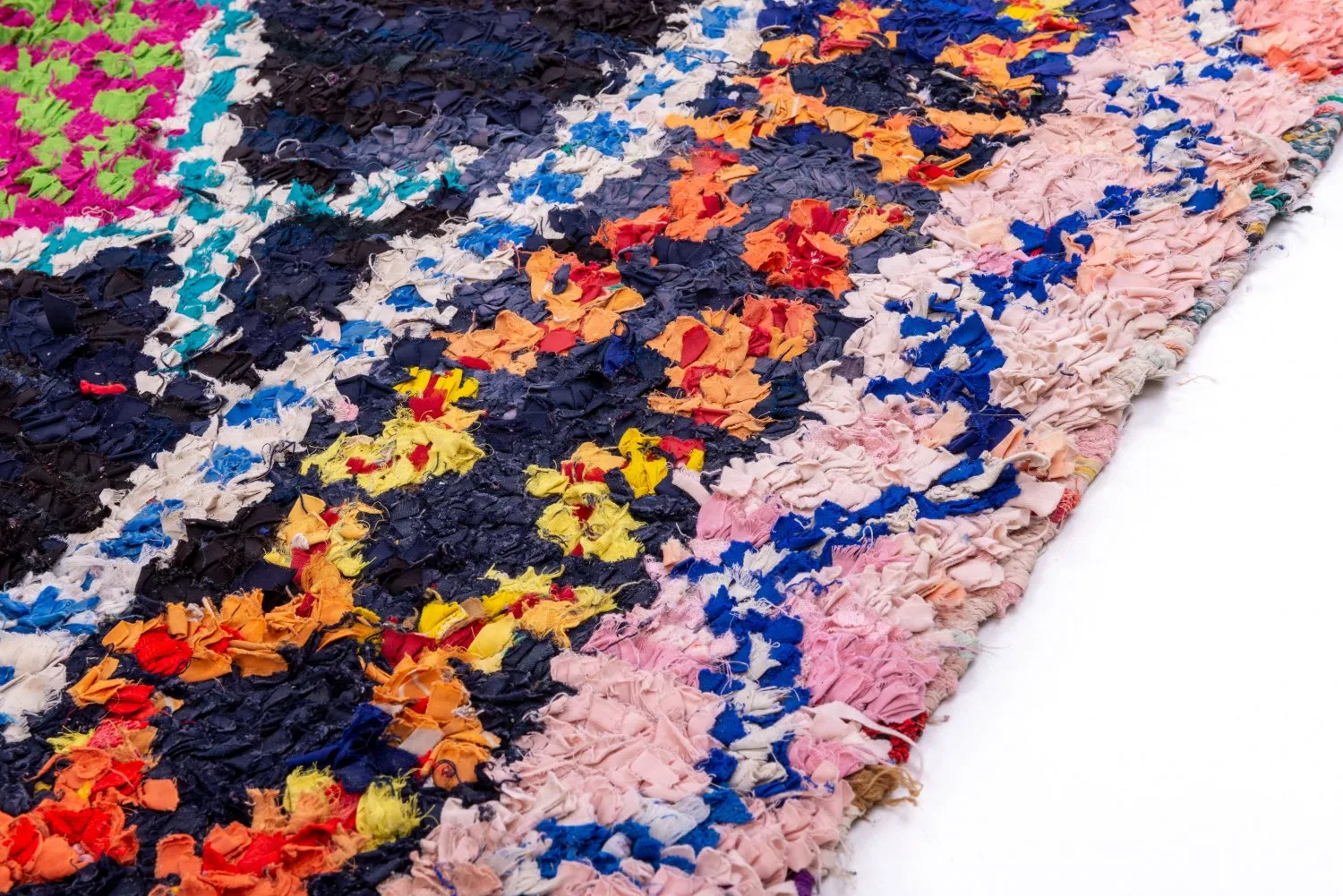 Moroccan Berber rug Boucherouite 200 x 145 cm
