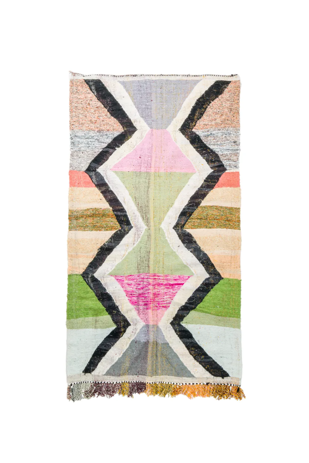 Moroccan Berber rug Boucherouite 145 x 255 cm