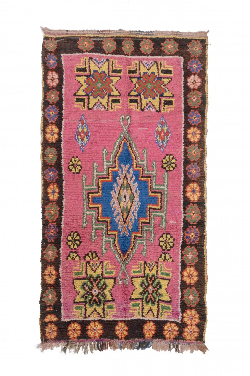Moroccan Berber rug Boucherouite 270 x 140 cm