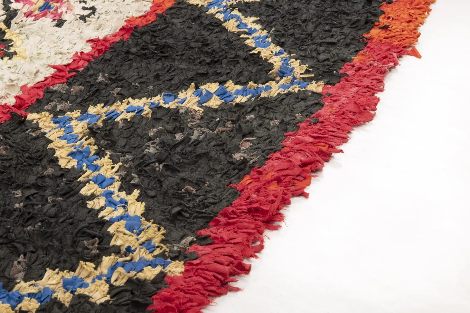 Moroccan Berber rug Boucherouite 335 x 125 cm