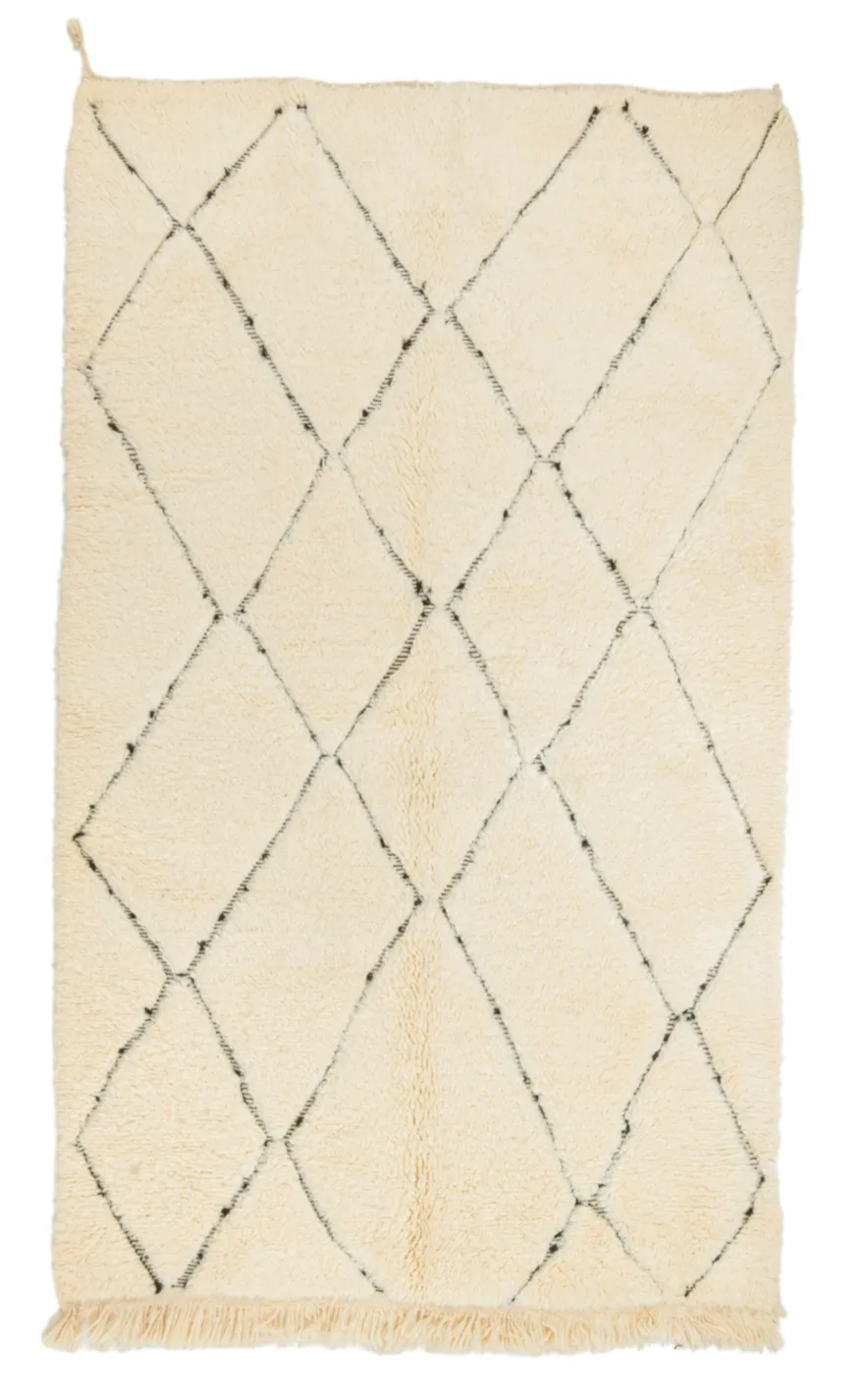 Kilim Moroccan Berber rug Beni Ourain 155 x 255 cm
