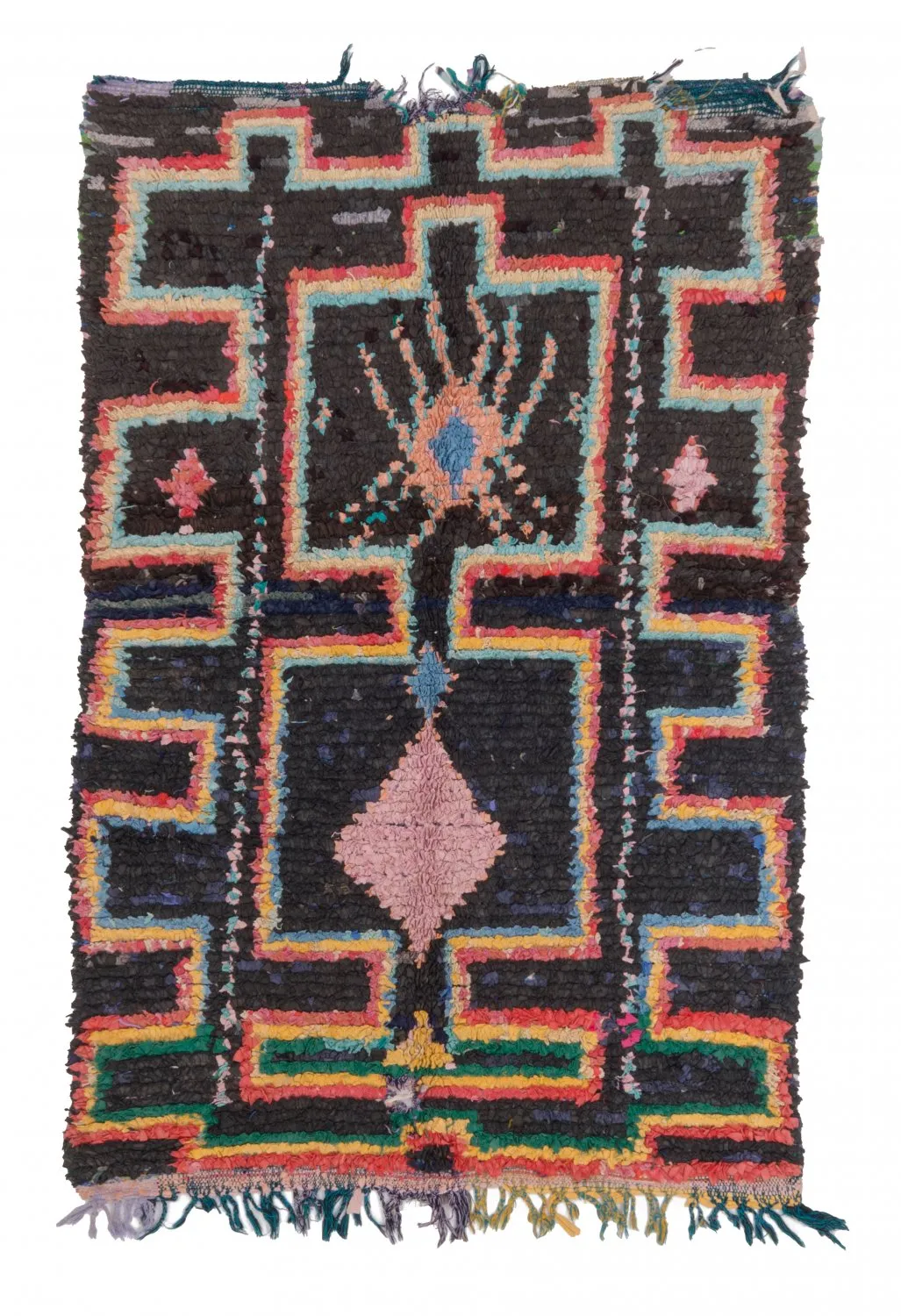 Moroccan Berber rug Boucherouite 180 x 120 cm
