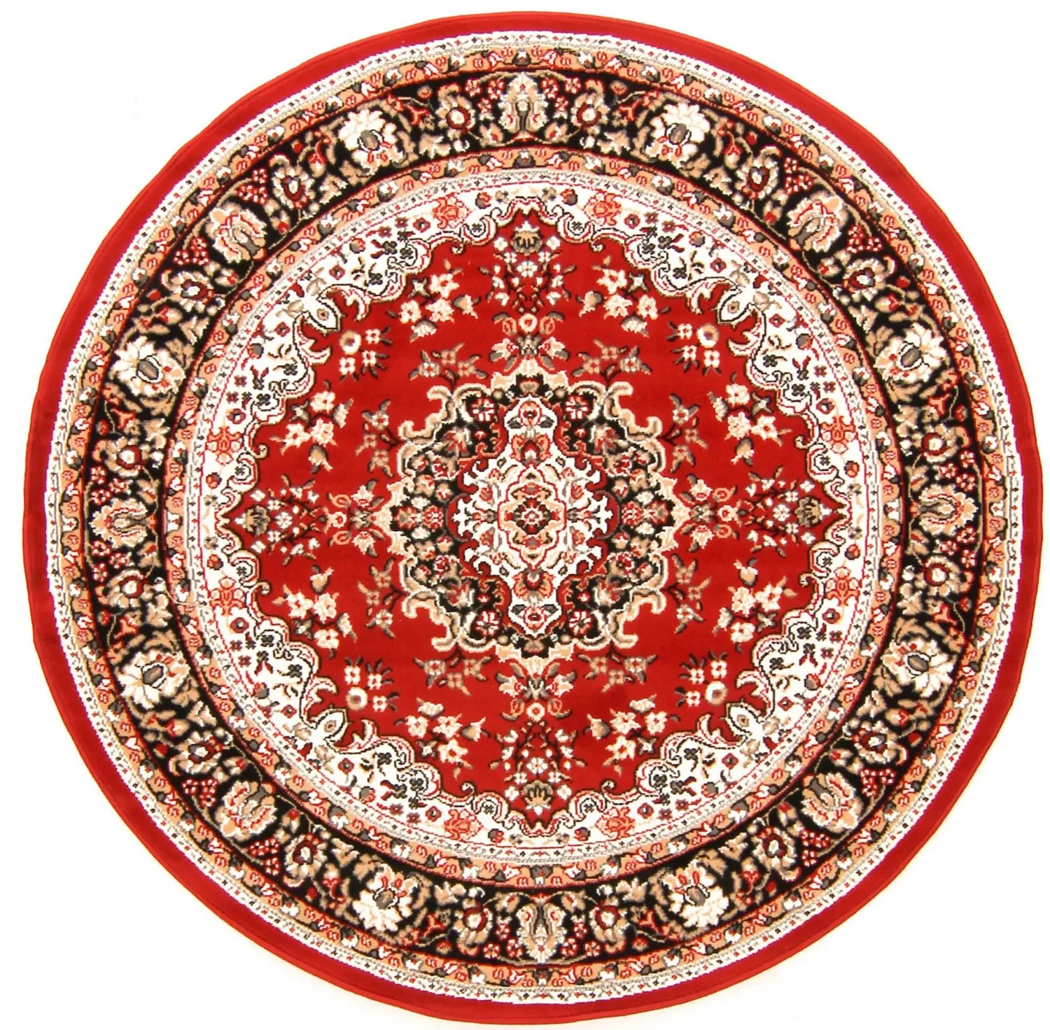 Round rug - Peking (red)